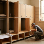 Armadietti per spogliatoi: progetto, igiene e design su misura